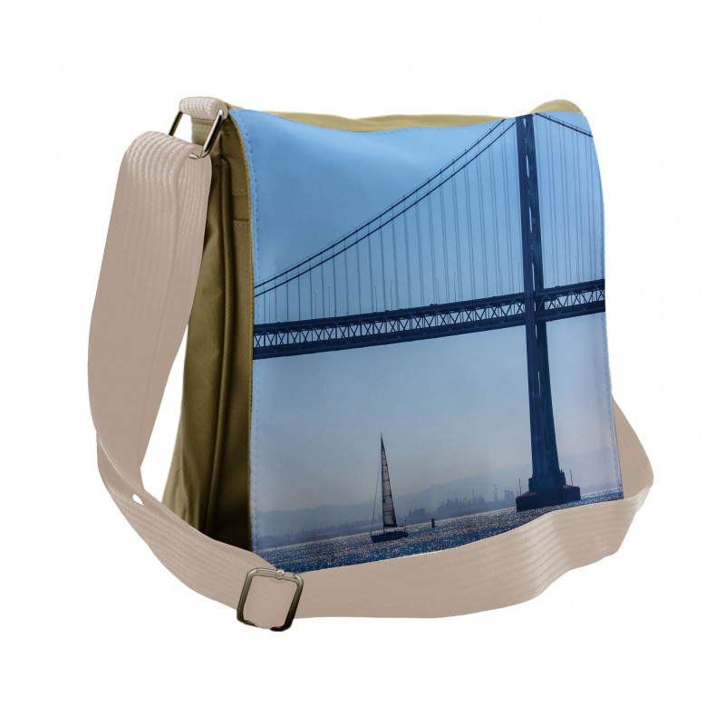 Sailboat from Pier 7 Messenger Bag