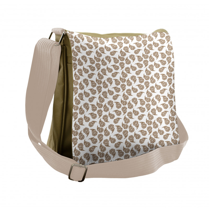 Intricate Leafy Art Messenger Bag