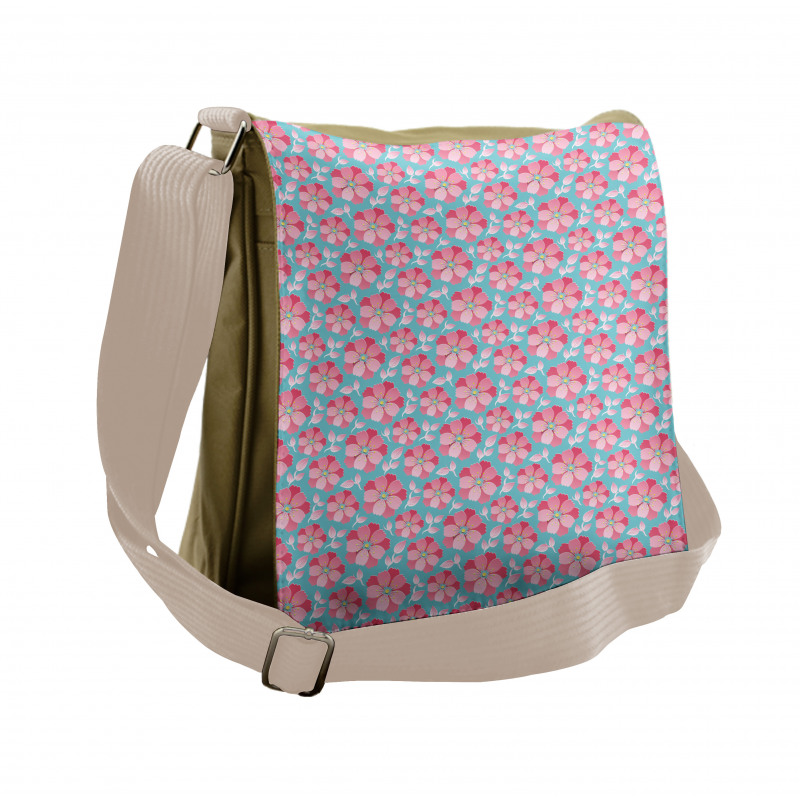 Abstract Petals Messenger Bag