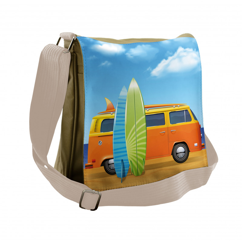 Happy Camper Van Surf Messenger Bag