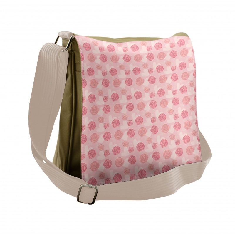 Gracious Flowers Art Messenger Bag