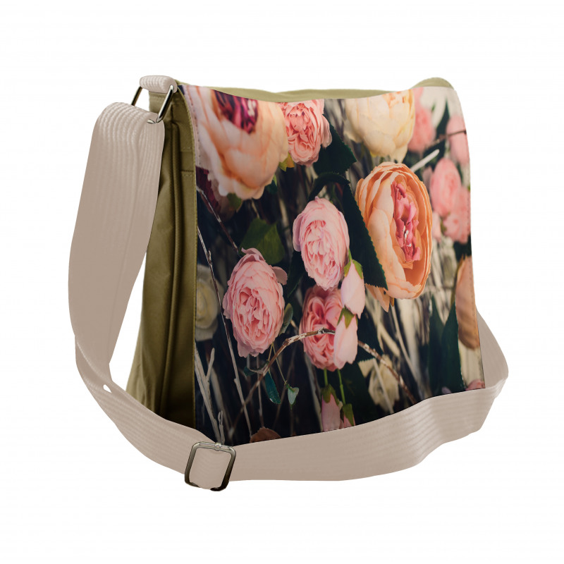 Rustic Bouquet Art Messenger Bag