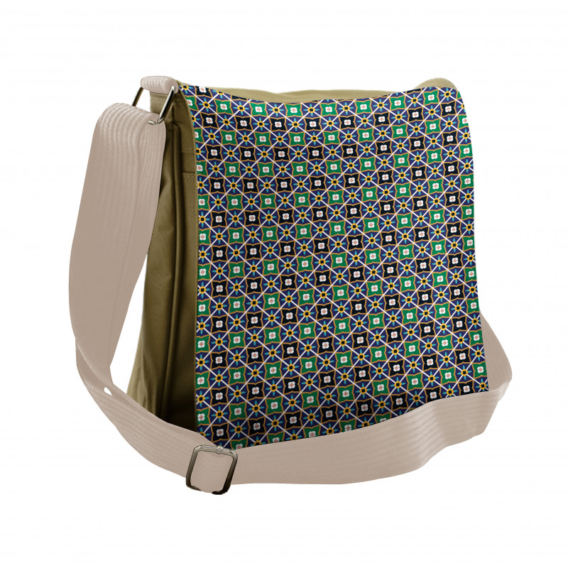 Vibrant Petals Messenger Bag