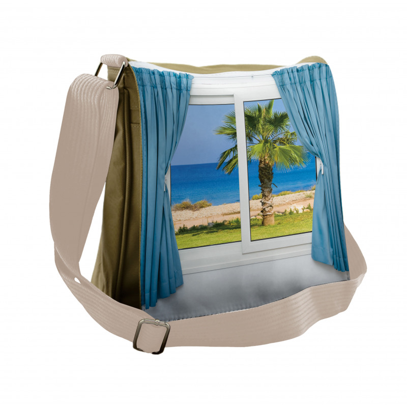 Shore Palm Tree Island Messenger Bag