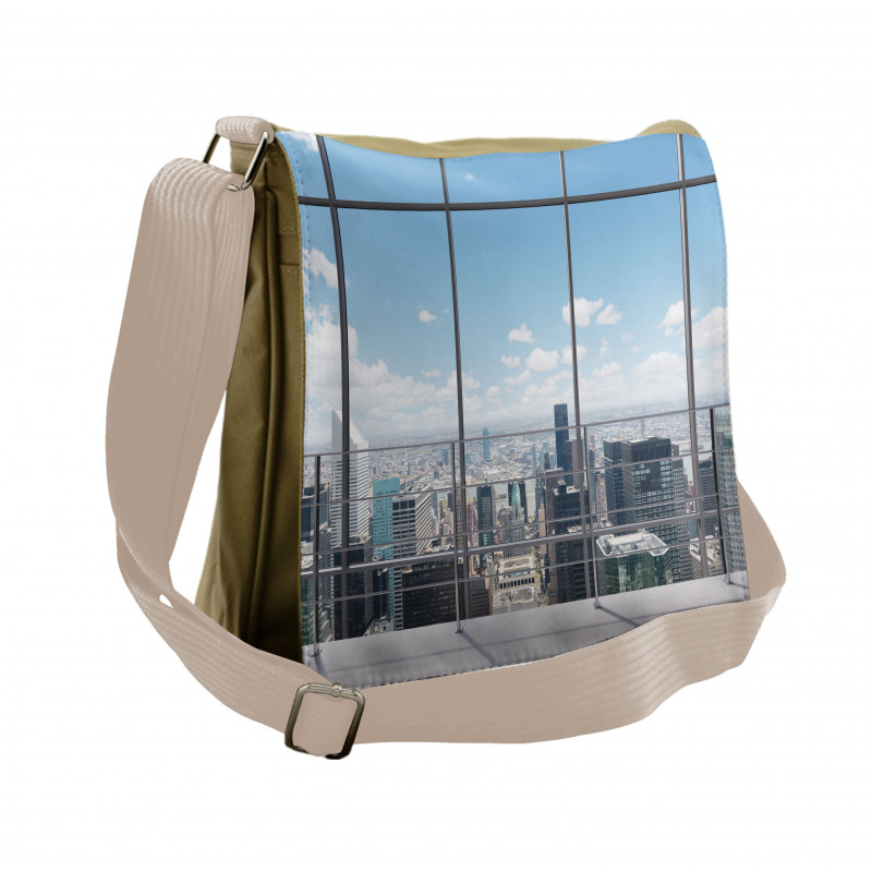 City Modern Landscape Messenger Bag