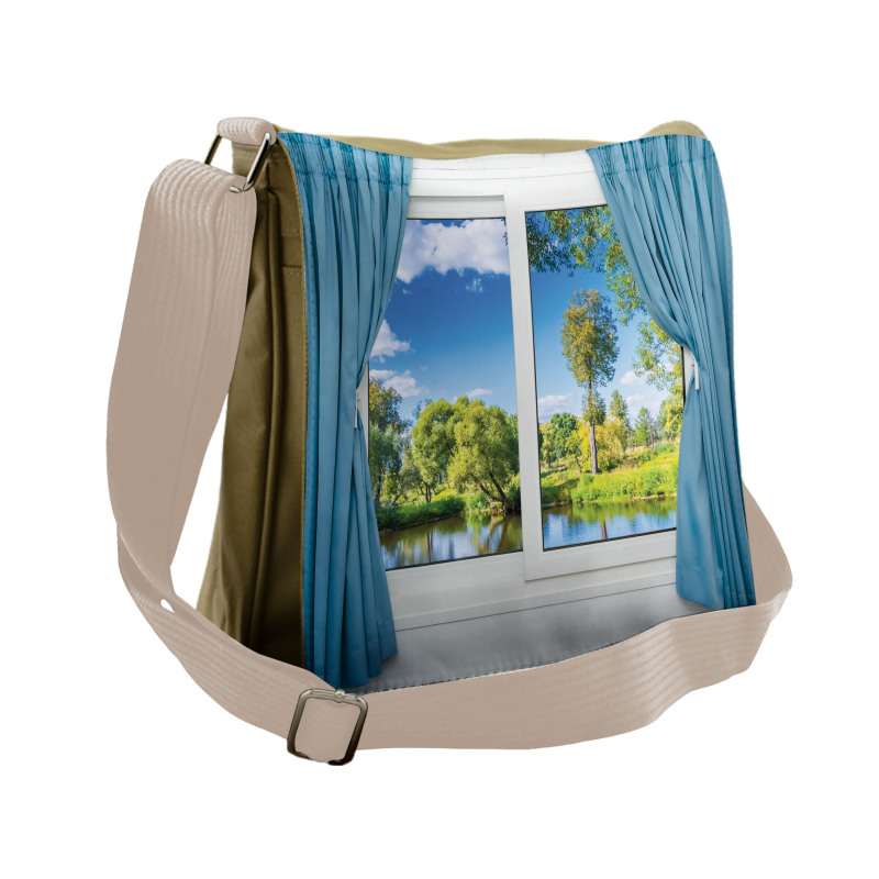 Rural Lake River View Messenger Bag