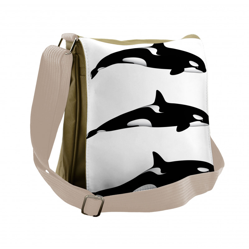 Orca Killer Whales Messenger Bag