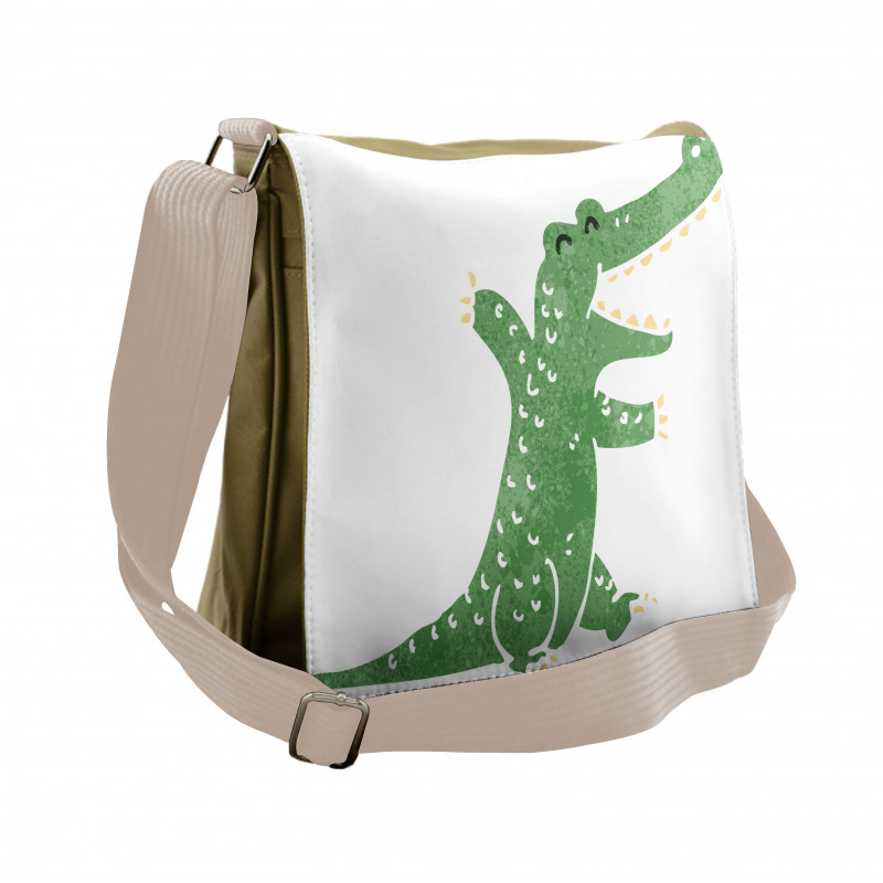 Funky Creature Laughing Messenger Bag