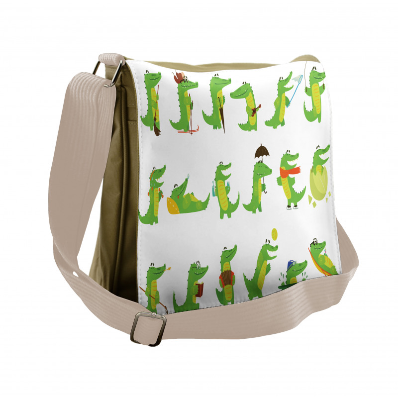 Group of Funny Animals Messenger Bag