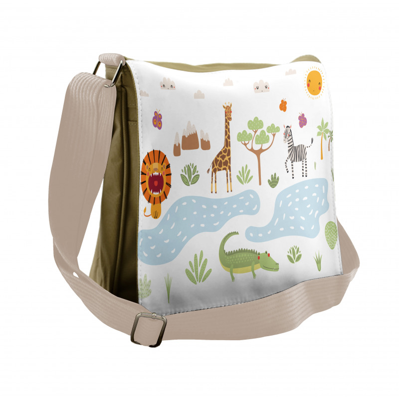 Forest Landscape Messenger Bag