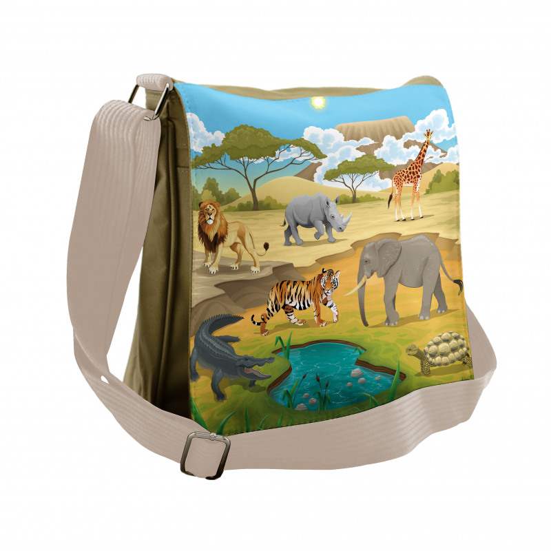 Landscape Forest Messenger Bag