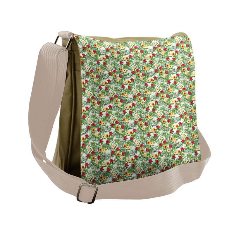 Tropical Climate Floral Messenger Bag