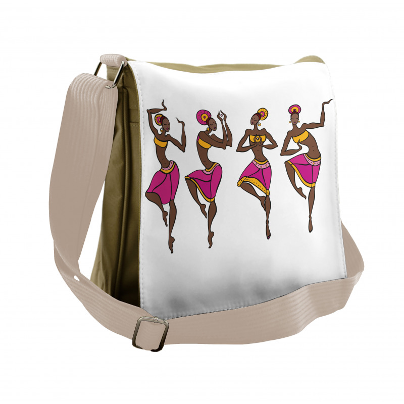 African Lady Dancers Messenger Bag