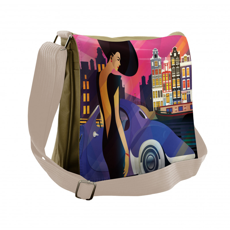 Upscale Cityscape Messenger Bag