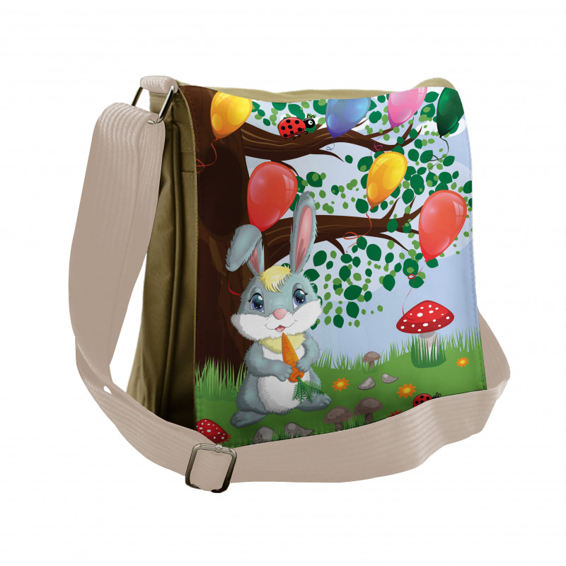 Bunny Balloons Messenger Bag