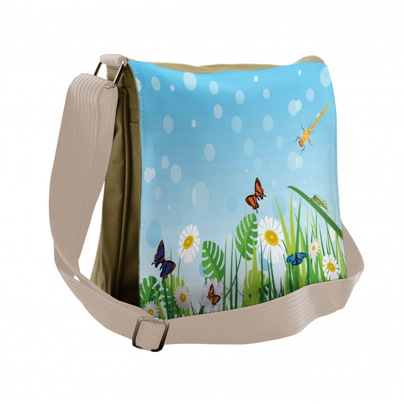 Sunny Grassland Messenger Bag