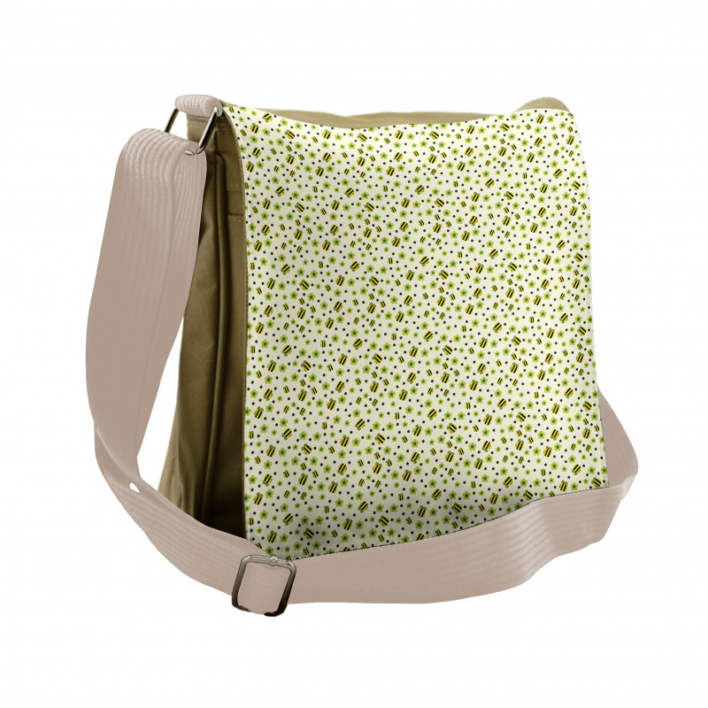 Bee Motifs Messenger Bag