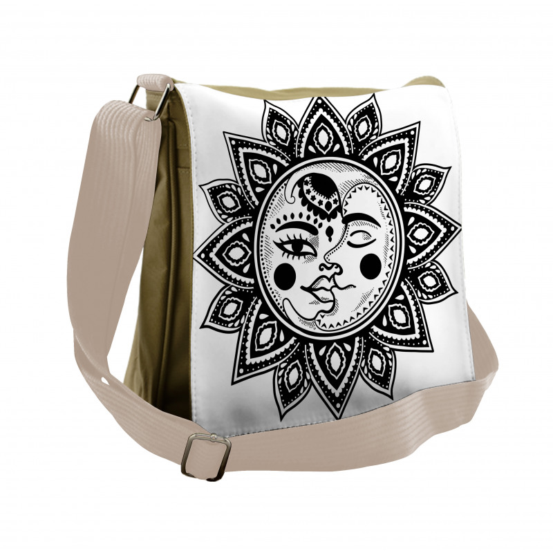 Astronomy Sun and Moon Messenger Bag