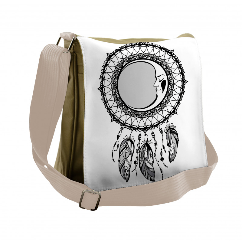 Crescent Dreamcatcher Messenger Bag