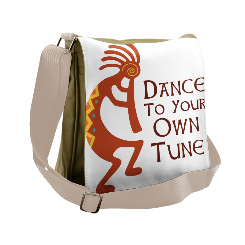 Tribal Dance Symbol Art Messenger Bag