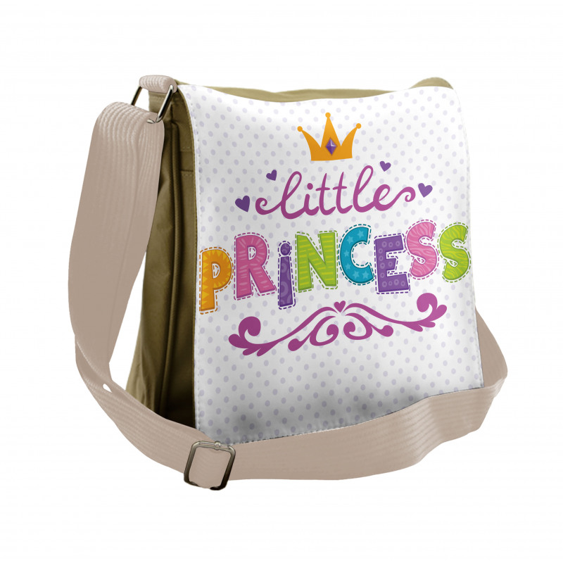 Little Princess Words Messenger Bag