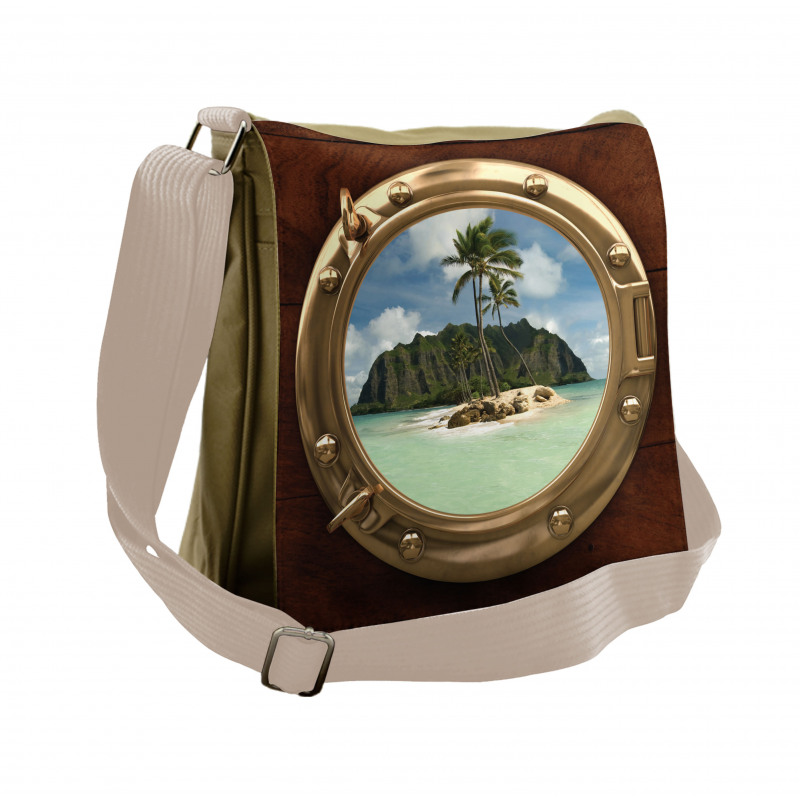 View of Deserted Island Messenger Bag