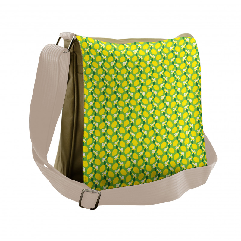 Citrus Fruits Vibrant Colors Messenger Bag