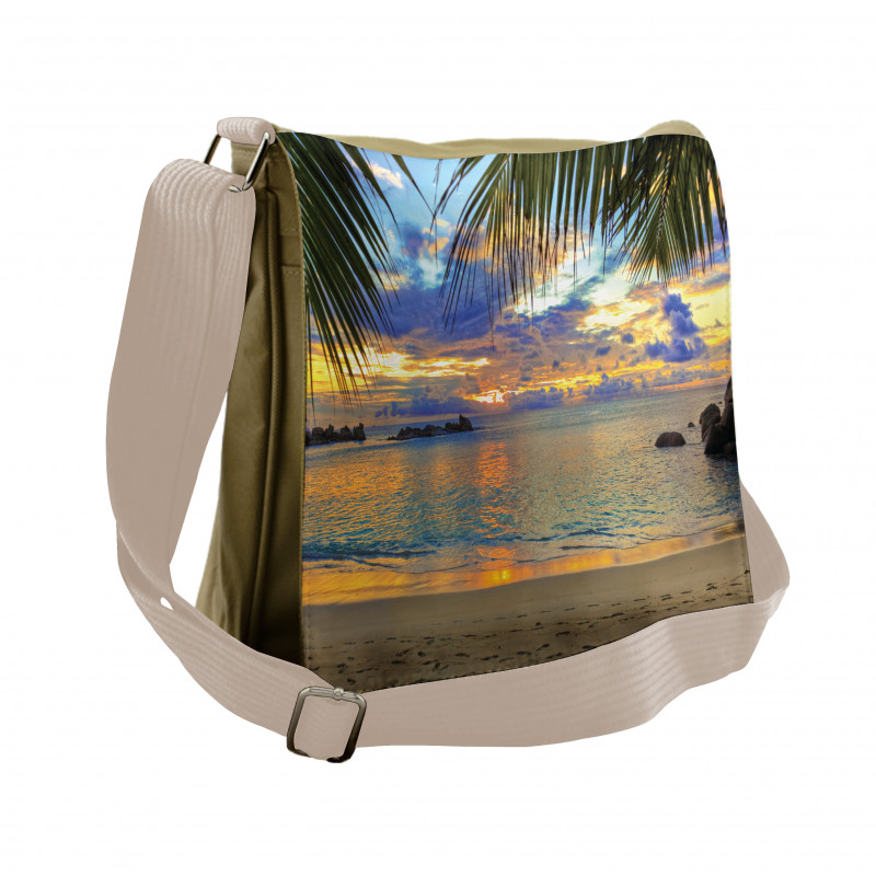 Exotic Beach Photo Messenger Bag