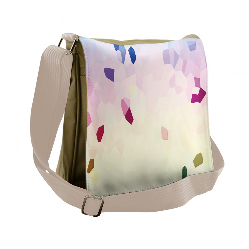 Polygonal Look Stained Glass Messenger Bag