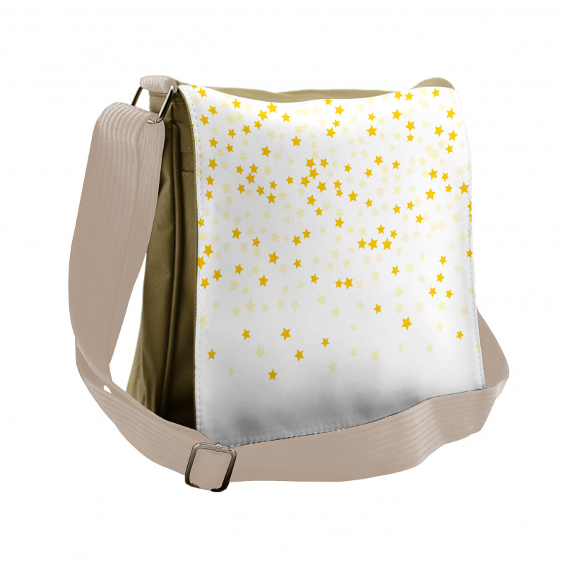 Stars on a Plain Background Messenger Bag