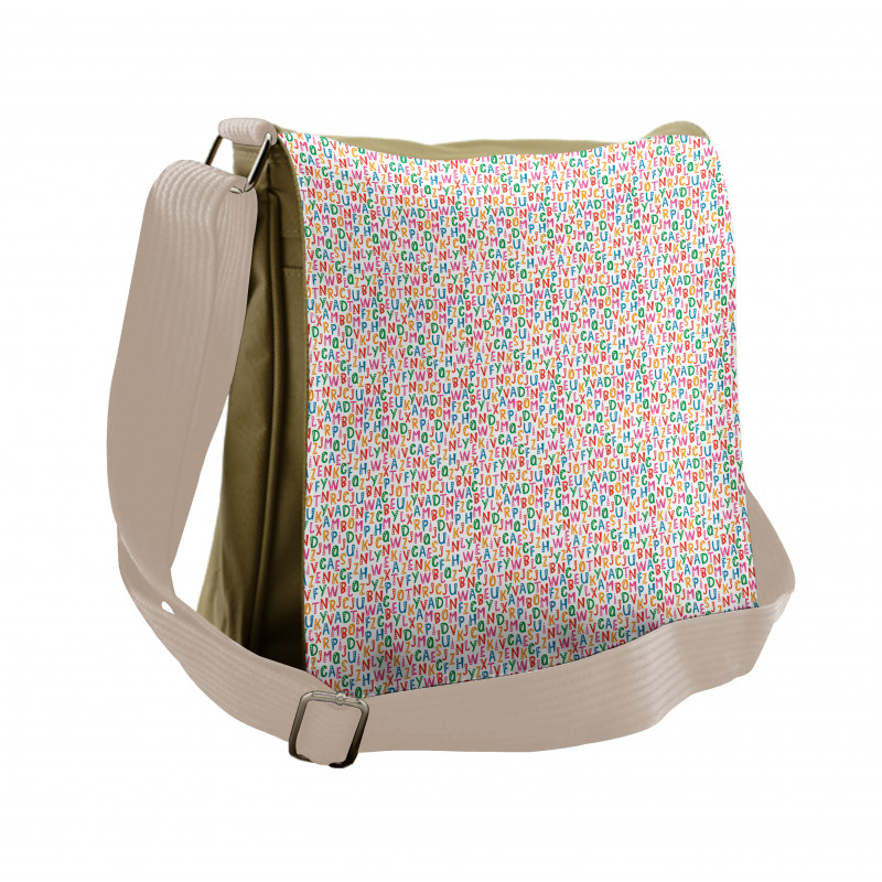 Vibrant Bubbly Characters Messenger Bag