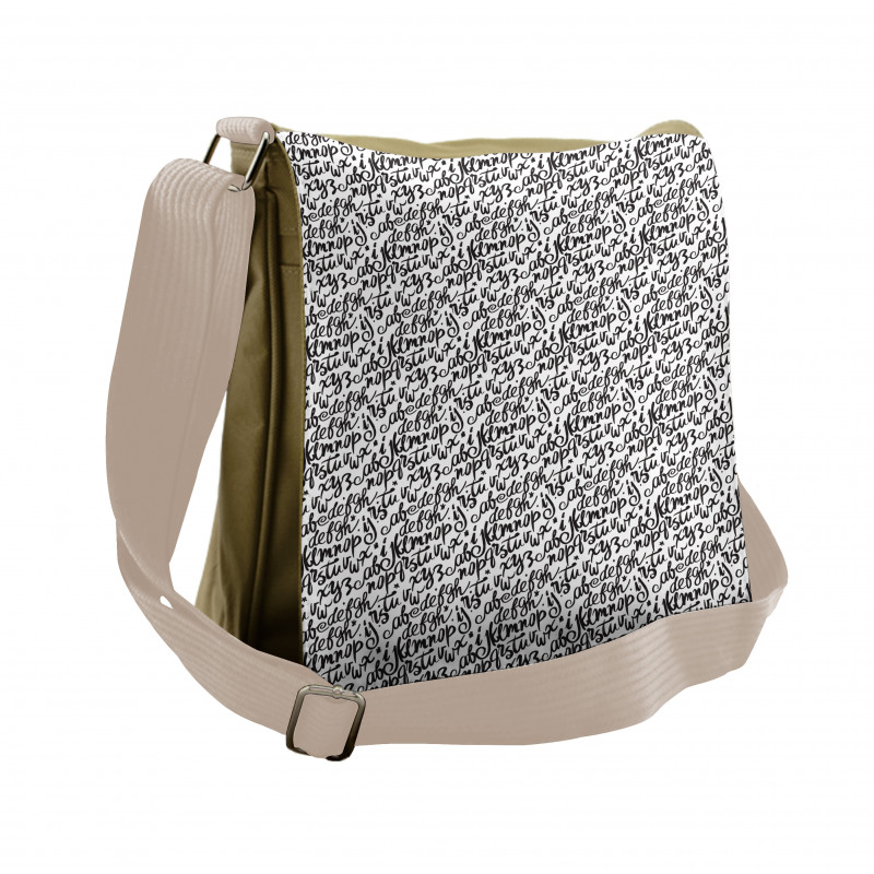 Hand Writing Letters Messenger Bag