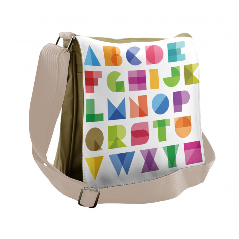 Educational Letters Art Messenger Bag