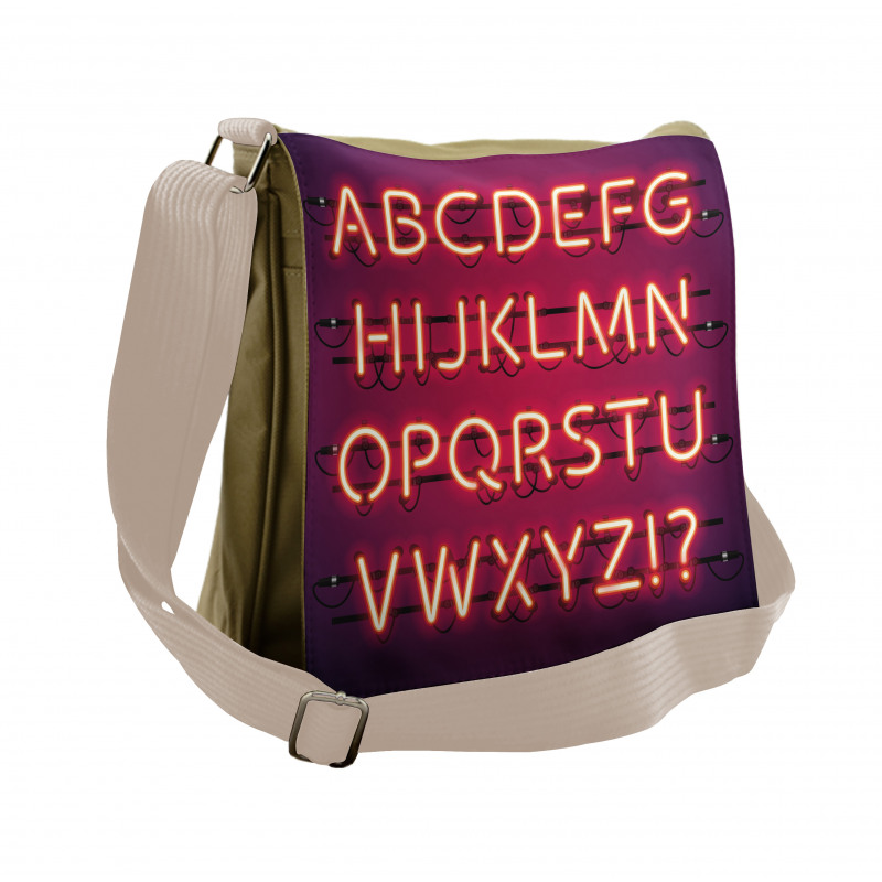 Contemporary Letters Art Messenger Bag