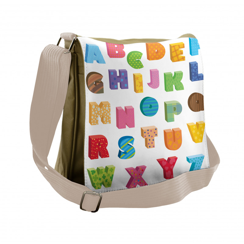 ABC Educational Letters Messenger Bag