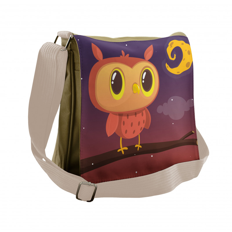 Sky Moon and Stars Messenger Bag