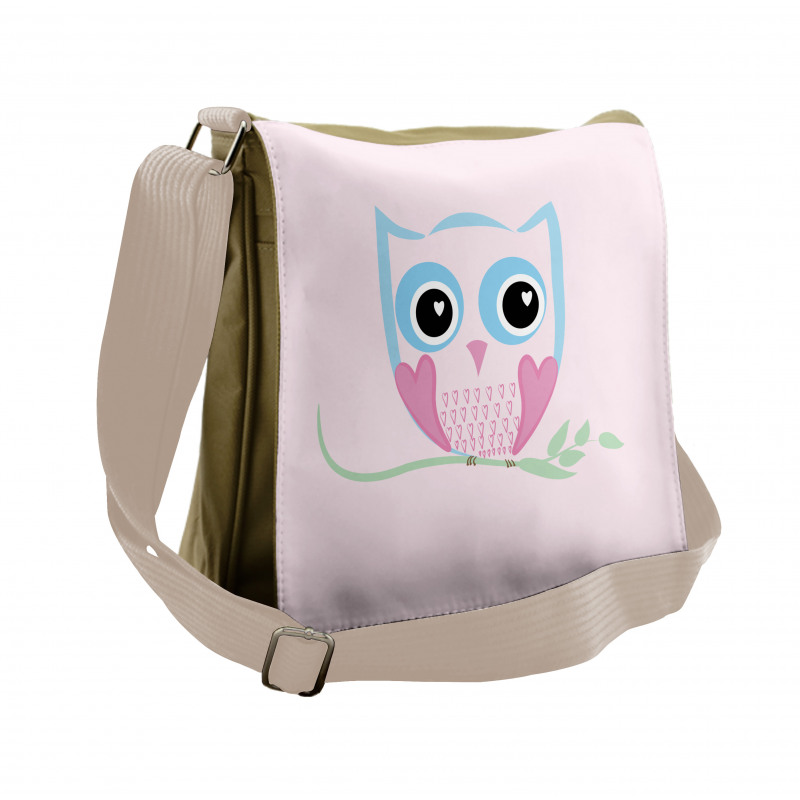 Forest Creature Doodle Messenger Bag