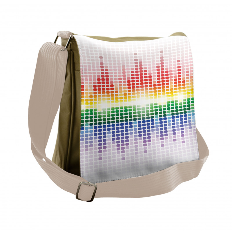 Vibrant Colors Club Disco Messenger Bag