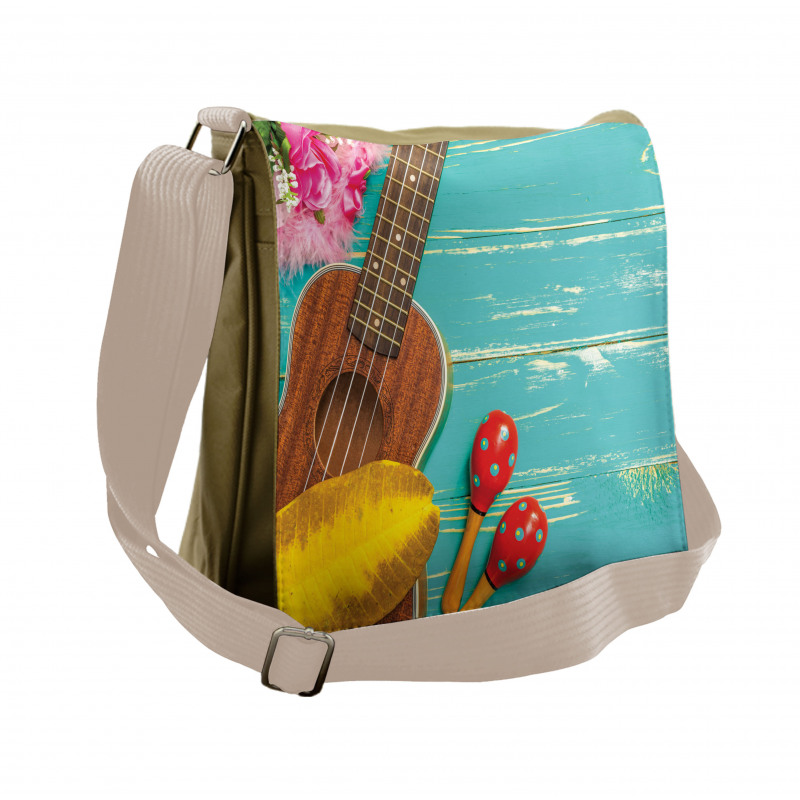 Hawaiian Summer Ukulele Messenger Bag