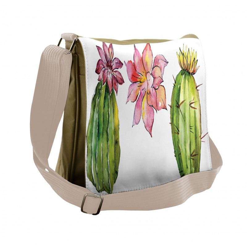 Succulents Messenger Bag