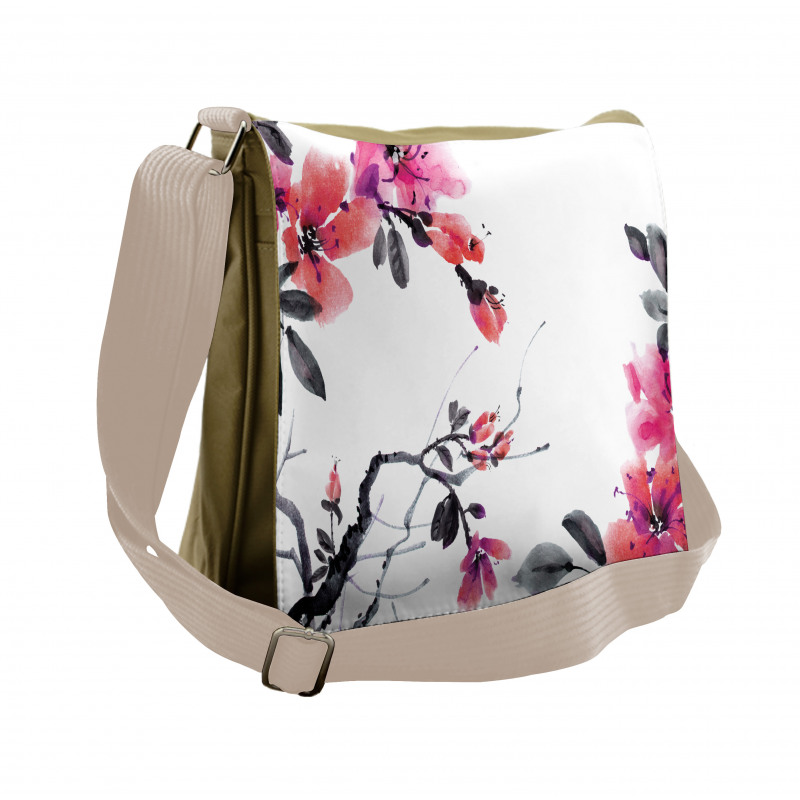 Spring Time Blooms Messenger Bag