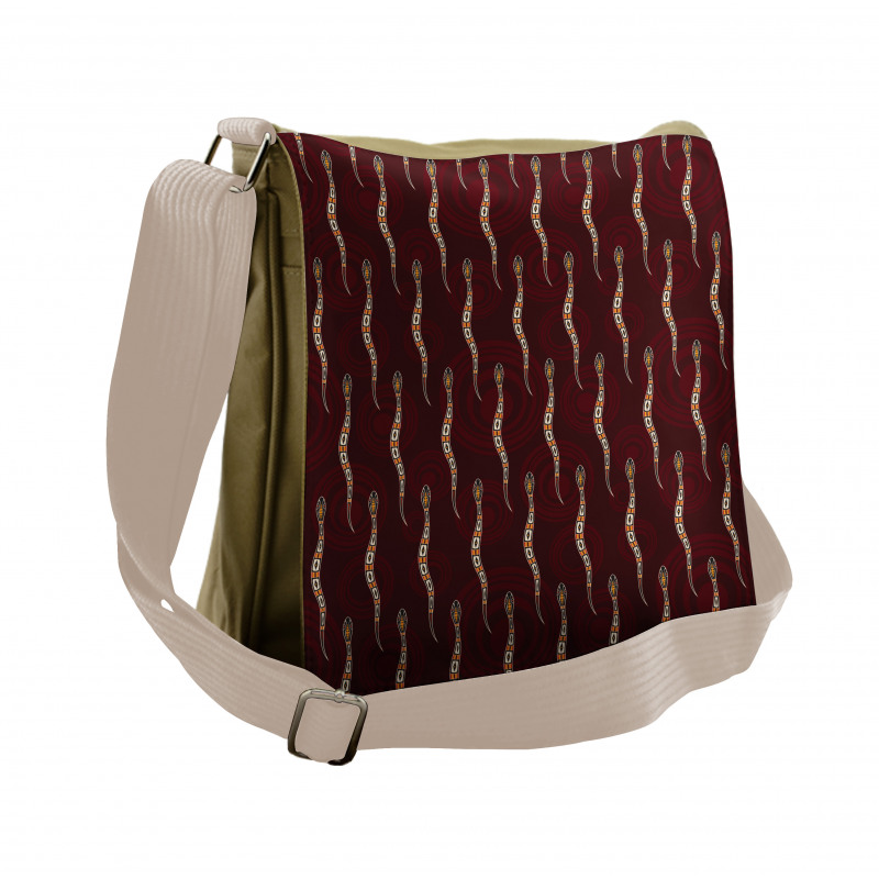 Abstract Snakes Messenger Bag