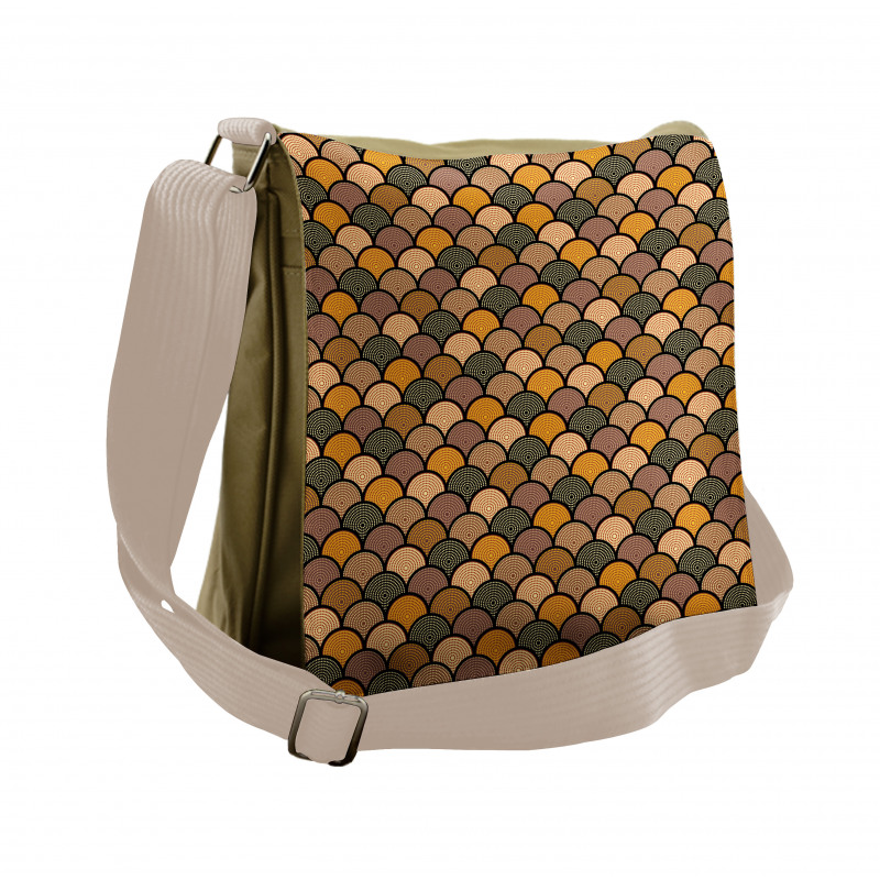 Rounds in Earth Tones Messenger Bag