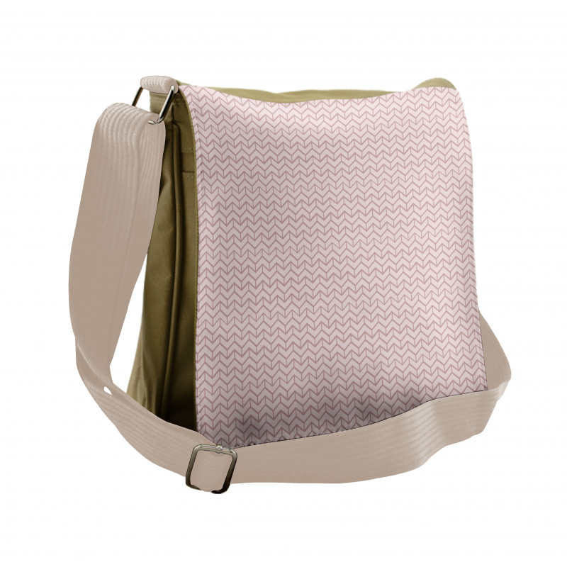 Retro Geometric Formations Messenger Bag