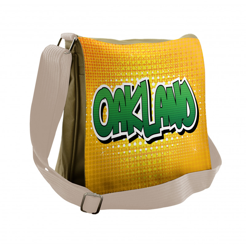 Comic Book Style Wording Messenger Bag