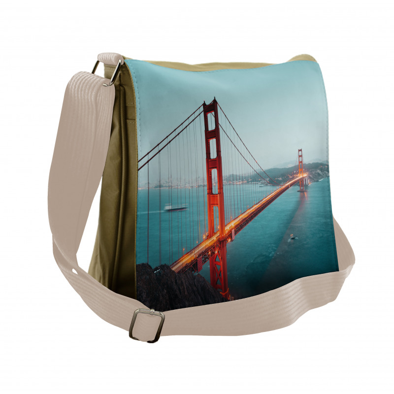 Panoramic Famous Bridge Messenger Bag