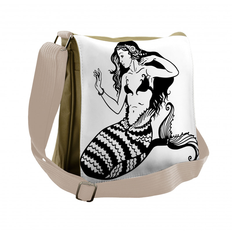 Fish Tailed Young Girl Messenger Bag