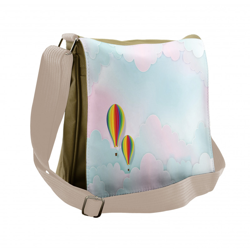 Dreamy Gradient Sky Messenger Bag