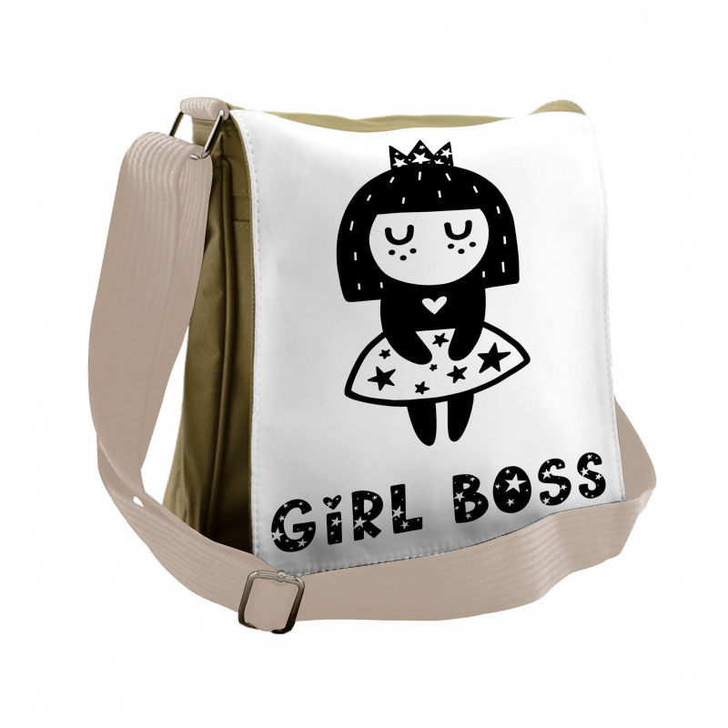 Princess Doodle Messenger Bag