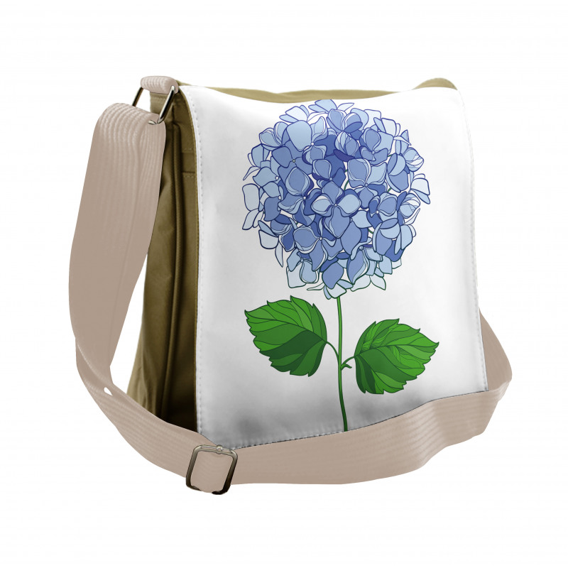 Simple Flower Blooms Messenger Bag